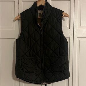 41 Hawthorne Women’s Olive Quilted Vest Size M
